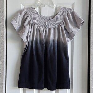 Worthington Open Front 2-Tone Gray Sweater Women's Size L